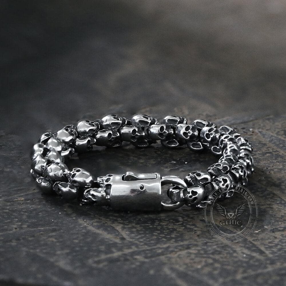 Stainless Steel Skull Bracelet