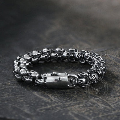Stainless Steel Skull Bracelet