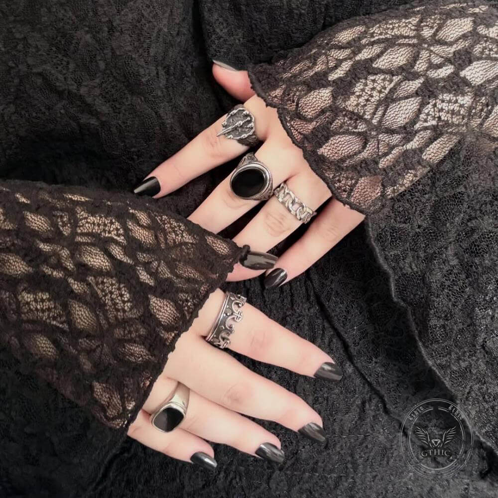 Sword Stainless Steel Skull Ring