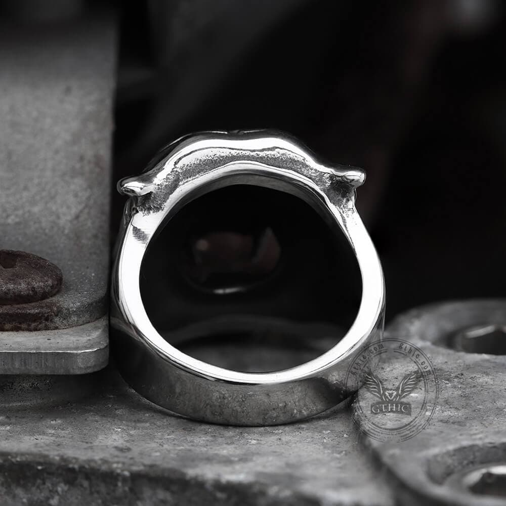 Tiger Stainless Steel Animal Ring