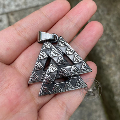 Valknut Stainless Steel Viking Pendant