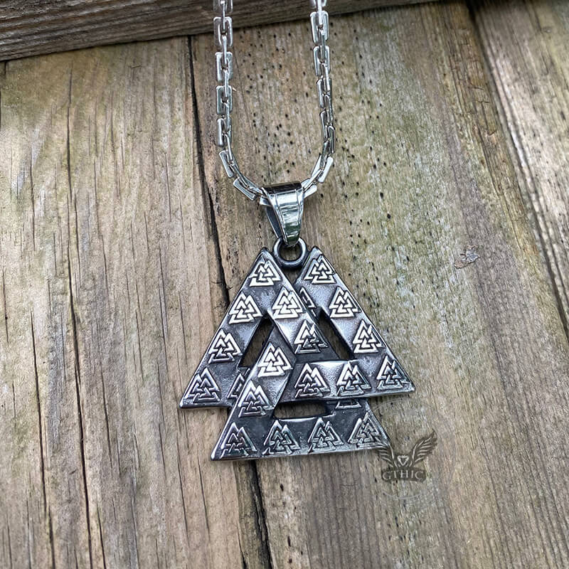 Valknut Stainless Steel Viking Pendant