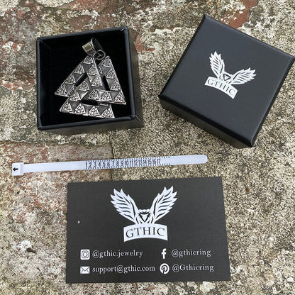 Valknut Stainless Steel Viking Pendant