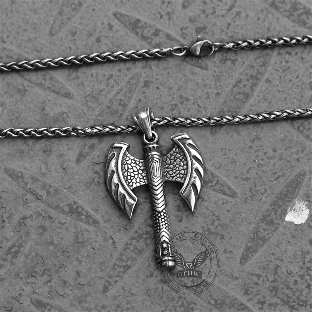 Viking Axe Stainless Steel Pendant