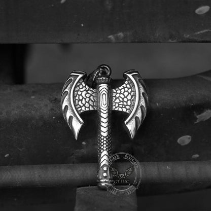 Viking Axe Stainless Steel Pendant