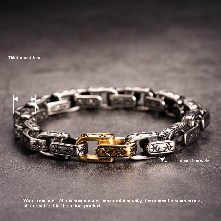 Viking Dawnbreak Rune Stainless Steel Bracelet