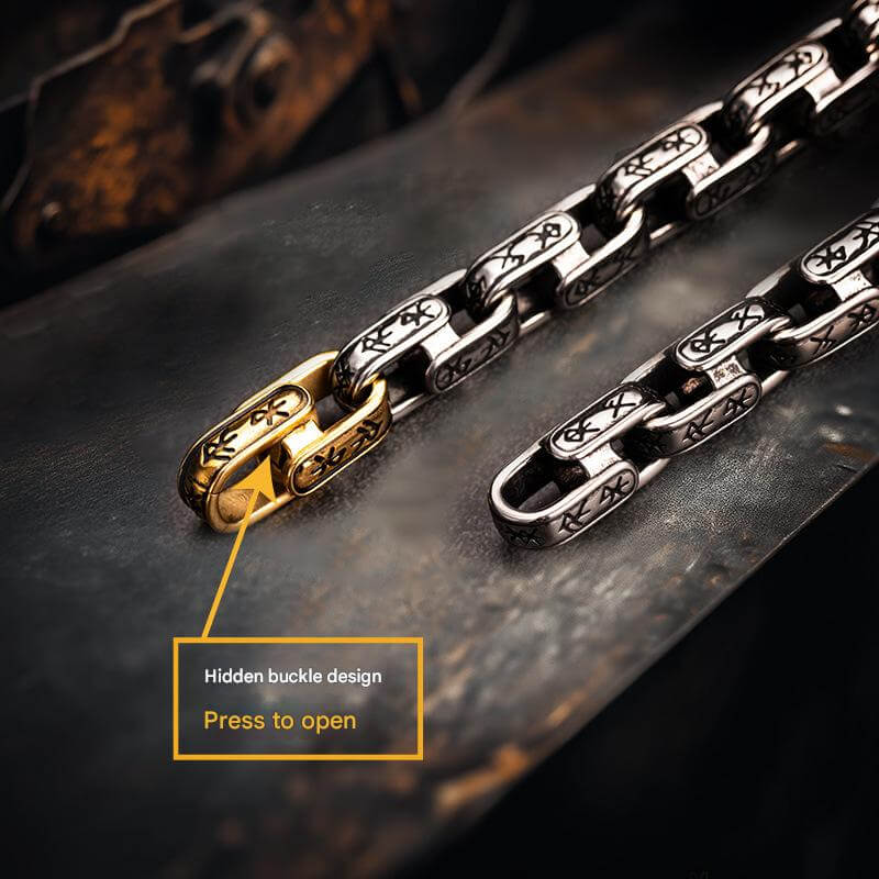 Viking Dawnbreak Rune Stainless Steel Bracelet