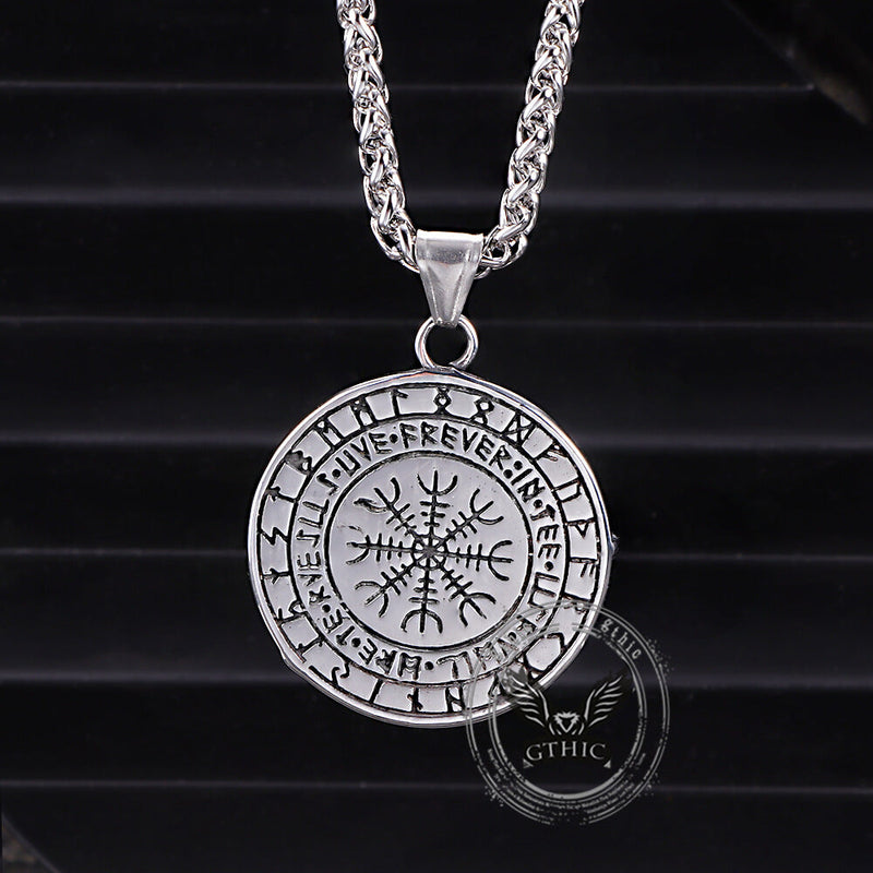 Viking Raven Stainless Steel Nordic Pendant