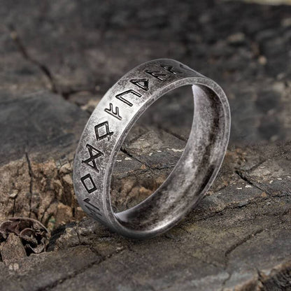 Viking Runes Stainless Steel Ring