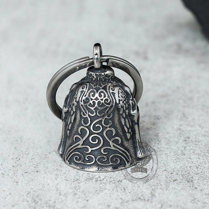 Virgin Mary Guardian Bell Stainless Steel Keychain