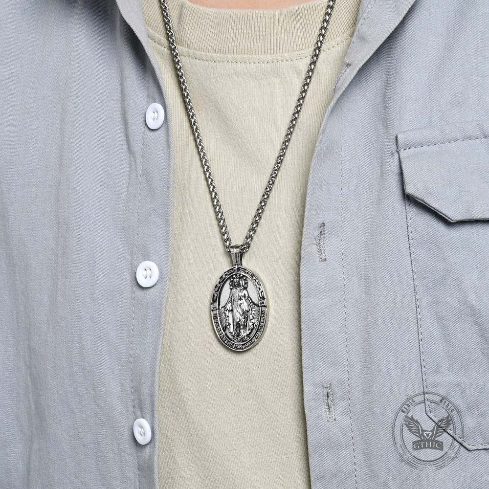 Virgin Mary Stainless Steel Religion Pendant