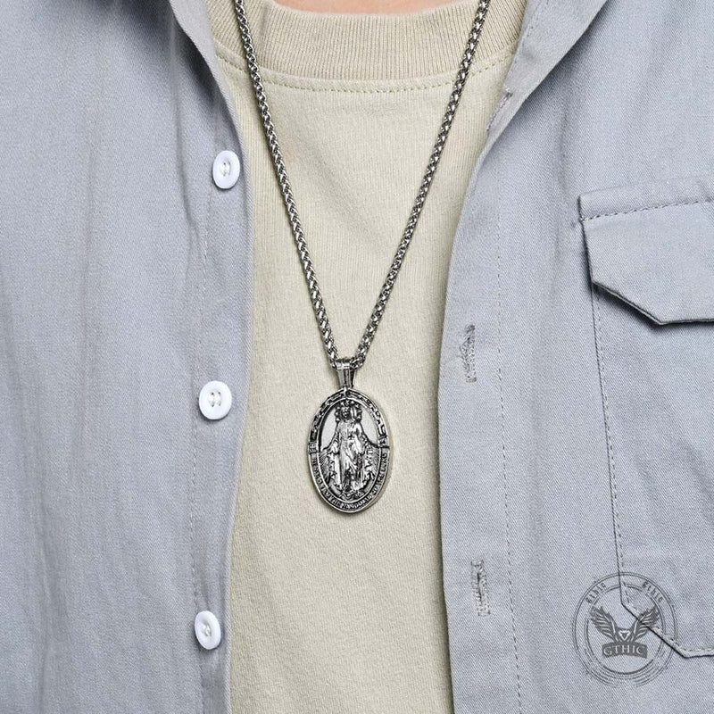 Virgin Mary Stainless Steel Religion Pendant