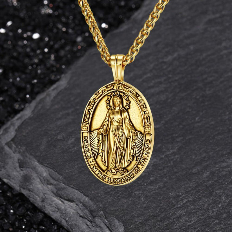 Virgin Mary Stainless Steel Religion Pendant