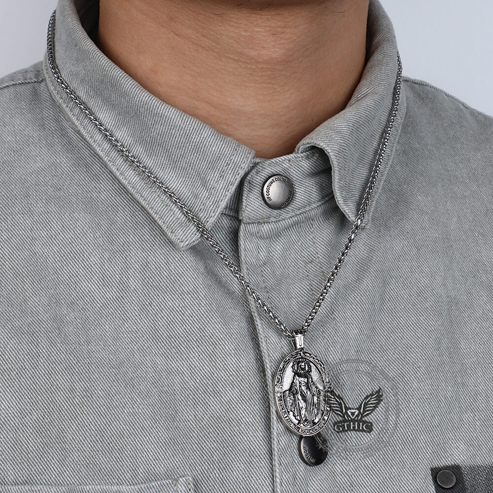 Virgin Mary Stainless Steel Religion Pendant