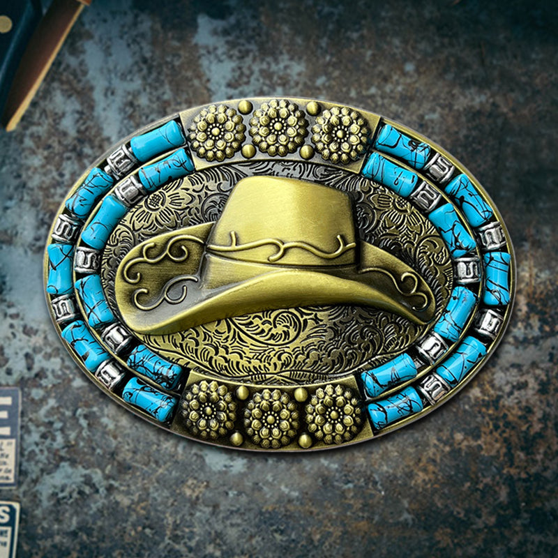 Western Cowboy Zinc Alloy Belt Buckle