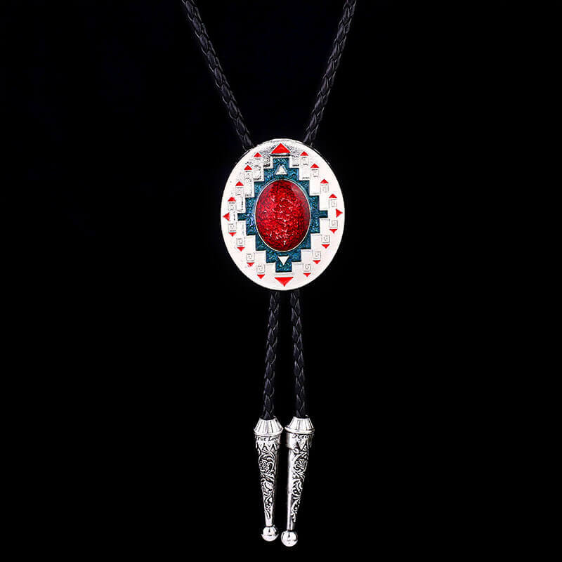 Western Totem Bolo Tie