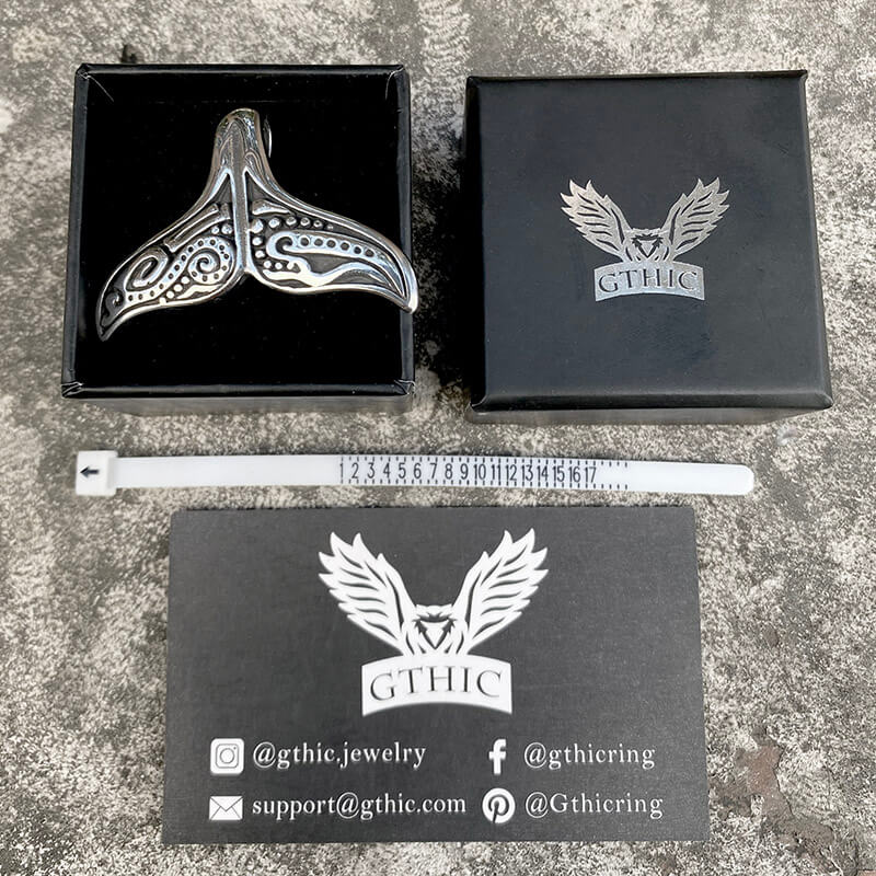 Whale Tail Stainless Steel Pendant