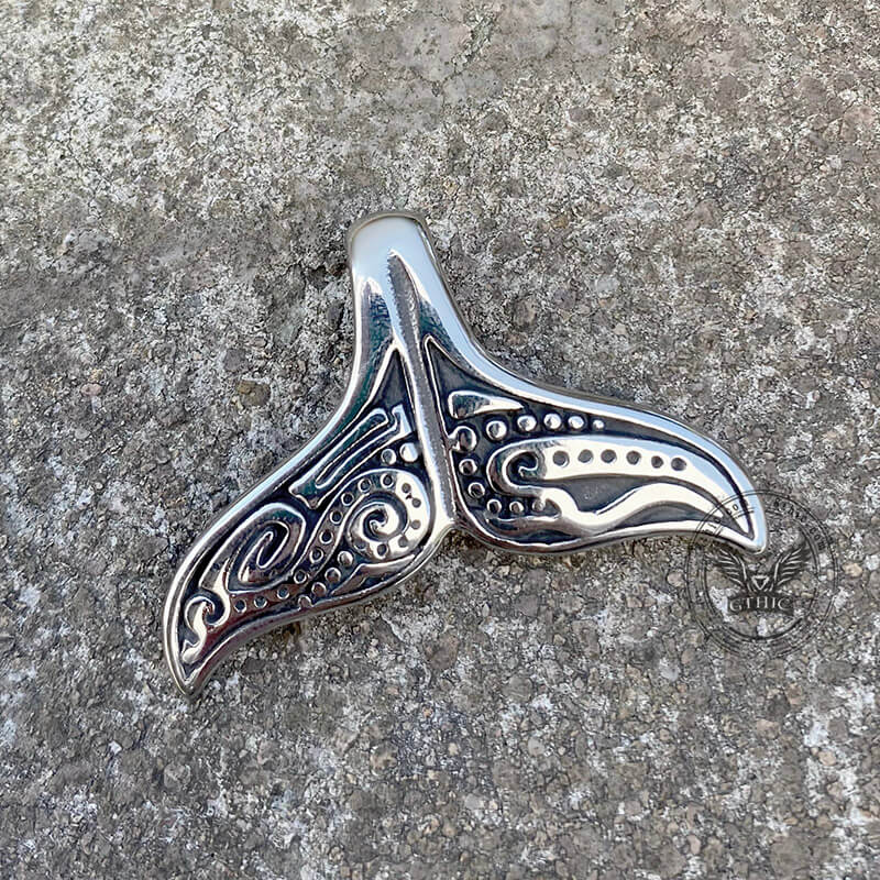 Whale Tail Stainless Steel Pendant