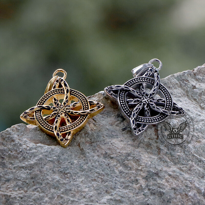 Witch’s Knot Stainless Steel Pendant