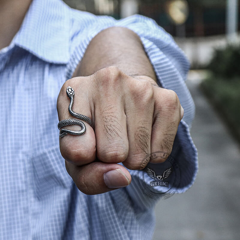 Snake Stainless Steel Ring