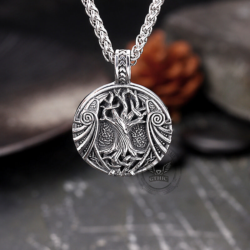 Yggdrasil Helm of Awe Stainless Steel Pendant