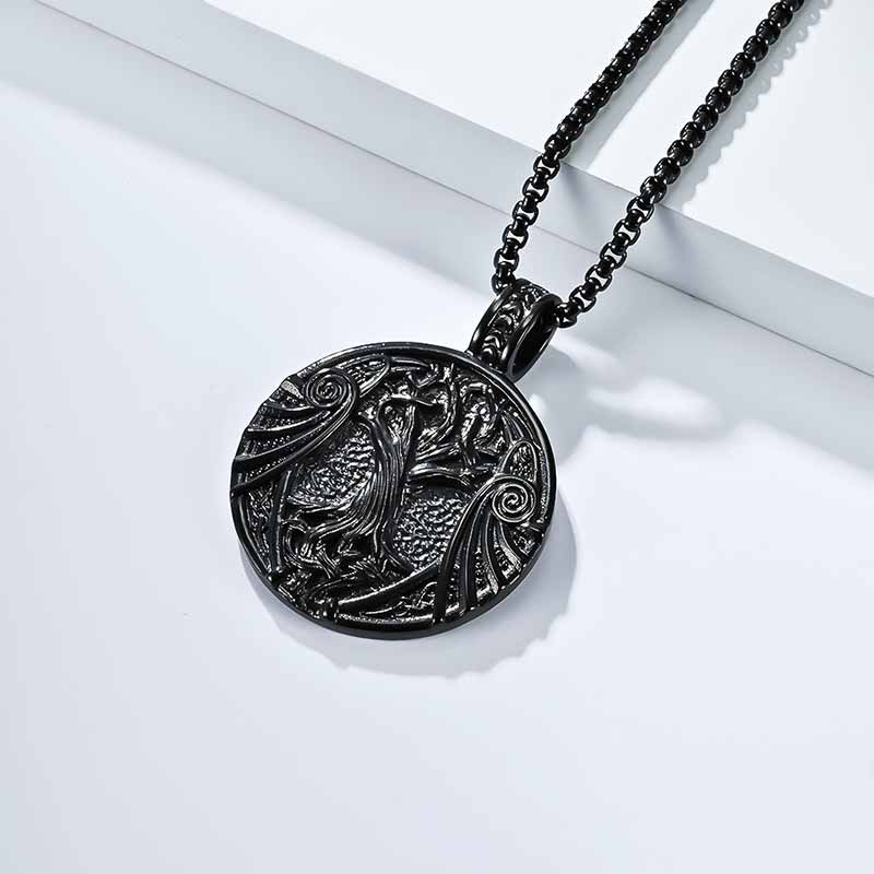 Yggdrasil Helm of Awe Stainless Steel Pendant