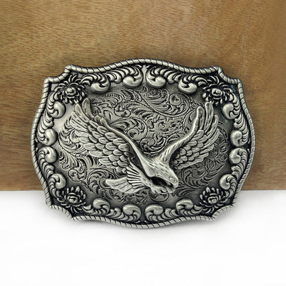 Western Cowboy Flying Eagle Zinc Alloy Belt Buckle