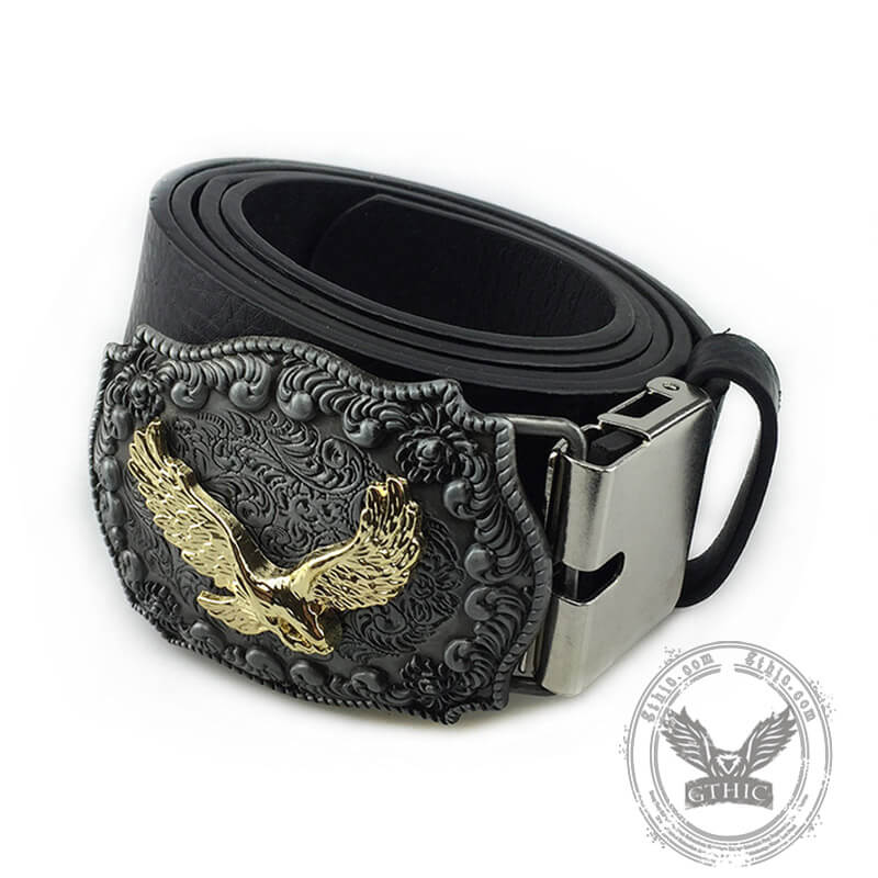 Western Cowboy Flying Eagle Zinc Alloy Belt Buckle