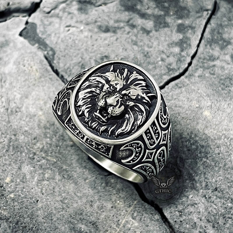 Wild Lion Sterling Silver Animal Ring