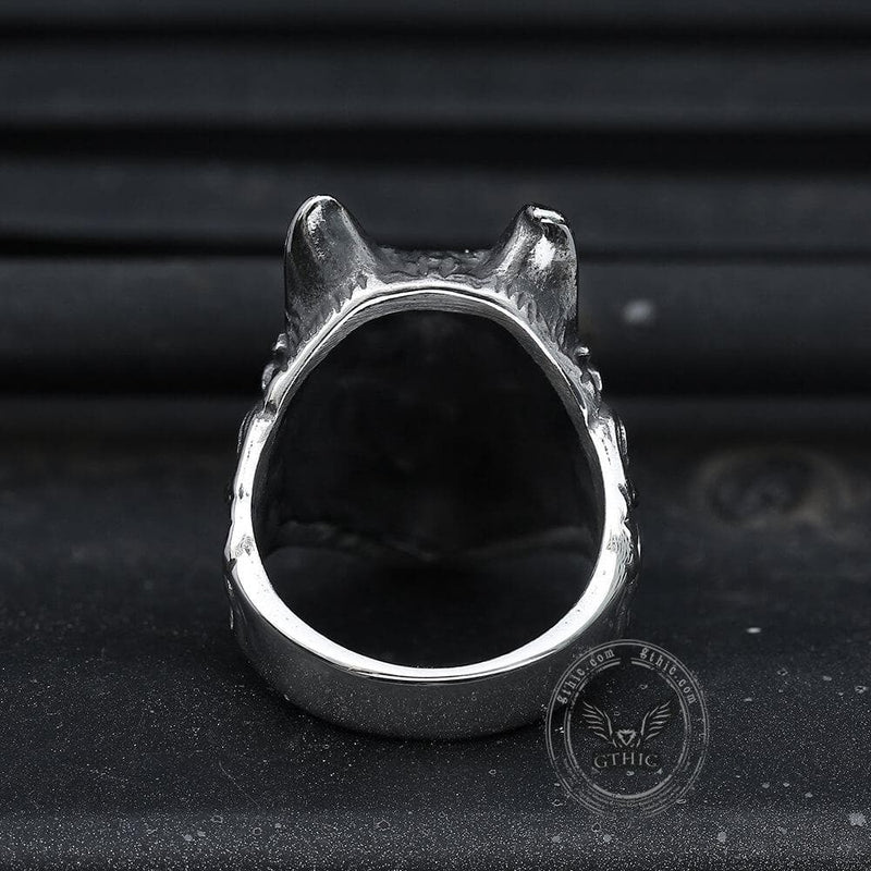 Wild Wolf 316l Stainless Steel Viking Ring