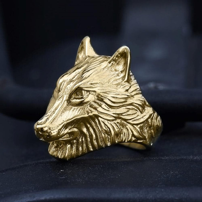 Wild Wolf 316l Stainless Steel Viking Ring