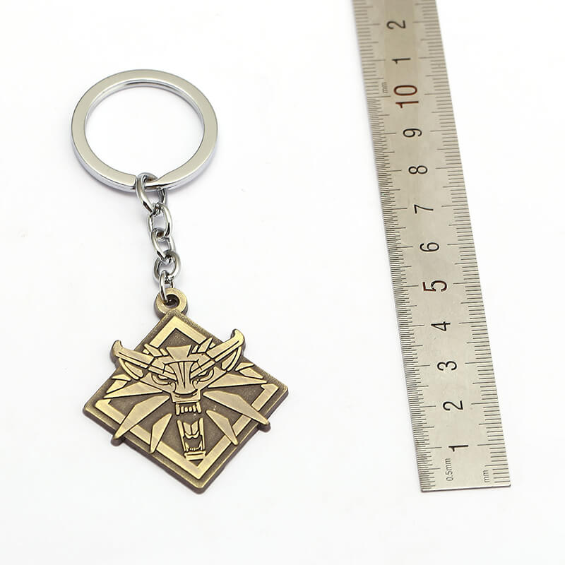 Witcher Wild Hunt Wolf Zinc Alloy Key Chain