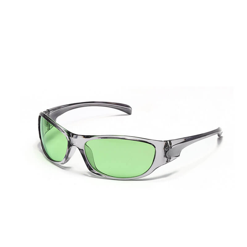 Y2k Millennial Color Uv-proof Square Frame Pc Sunglasses