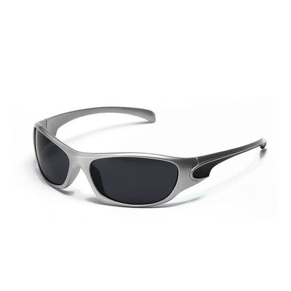 Y2k Millennial Color Uv-proof Square Frame Pc Sunglasses
