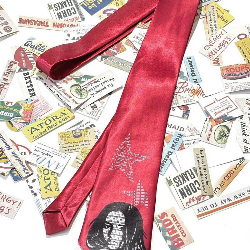 Y2k Plant Animal Print Hand-tied Tie