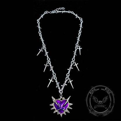 Y2k Love Sword Thorn Gothic Alloy Pendant