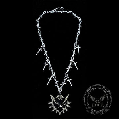 Y2k Love Sword Thorn Gothic Alloy Pendant